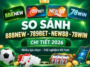 So Sánh 888NEW, 789BET, NEW88, 78WIN Chi Tiết 2026